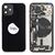 For iPhone/iPad (AP12M0024BPSP) Rear Cover (Pulled A) incl. small parts - Black, For iPhone 12 mini - Smartphone Covers & Frames - Smartphone - Techbox