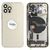 For iPhone/iPad (AP12P0024GOPSP-C) Rear Cover (Pulled C) incl. small parts - Gold, For iPhone 12 Pro - Smartphone Covers & Frames - Smartphone - Techbox