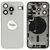 For iPhone/iPad (AP15P24WP) Rear Cover - White Titanium (Pulled incl middle frame), for model iPhone 15 Pro (with buttons and without smallparts) - Smartphone Covers & Frames - Smartphone - Techbox
