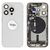 For iPhone/iPad (AP15P24WPSP) Rear Cover - White Titanium (Pulled incl middle frame), for model iPhone 15 Pro (incl. smallparts) - Smartphone Covers & Frames - Smartphone - Techbox