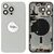 For iPhone/iPad (AP15PM24WP) Rear Cover - White Titanium (Pulled incl middle frame), for model iPhone 15 Pro Max (with buttons and without smallparts) - Smartphone Covers & Frames - Smartphone - Techbox