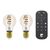 EGLO CONNECT-Z E27 LED A60 Amber – 2-Pack Smart Spiral Bulbs with Remote, Zigbee, Matter & Thread / Electronics