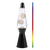 iTotal - LED Lava Lamp with Color-changing Light, White Wax and Black Base - Black - 36 cm (XL2937) / Toys