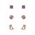 Disney The Little Mermaid Set 3 pairs of earrings