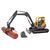 Speed Car - Metal Volvo Excavator with Accessories (40728) / Toys