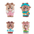 Timber Tots by Klorofil - Renne Family - Set of 4 ( KF700308F ) / Toys