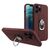 Ring Case silicone case with finger grip and stand for iPhone 12 mini brown | Techbox