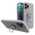 Ring Case silicone case with finger grip and stand for iPhone 12 mini silver | Techbox