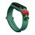 Strap Xmas for Xiaomi Mi Band 3 / 4 Christmas Silicone Strap Bracelet with Bell - Dark Green | Techbox