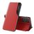 Eco Leather View Case an elegant case with a flap and stand function for Samsung Galaxy A73 red - Samsung Cases - Cases - Techbox
