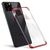 Clear Color case TPU gel cover with a metallic frame for Samsung Galaxy A13 5G red | Techbox