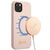 Guess GUHMP13MLSLMGLP iPhone 13 6.1 "light pink / light pink hardcase Silicone Script Gold Logo Magsafe - Apple Cases - Cases - Techbox