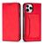 Magnet Card Case for iPhone 12 Pro Pouch Card Wallet Card Holder Red - Apple Cases - Cases - Techbox