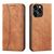 Magnet Fancy Case Case for iPhone 13 Pro Max Pouch Card Wallet Card Holder Brown - Apple Cases - Cases - Techbox