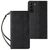 Magnet Strap Case Case for Samsung Galaxy S22 + (S22 Plus) Pouch Wallet + Mini Lanyard Pendant Black | Techbox