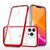 Clear 3in1 case for iPhone 14 Pro silicone cover with frame red - Apple Cases - Cases - Techbox