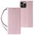 Magnet Strap Case Case For iPhone 14 Pro Max Flip Wallet Mini Lanyard Stand Pink | Techbox
