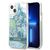 Guess GUHCP13MLFLSN iPhone 13 6.1" green/green hardcase Flower Liquid Glitter | Techbox