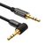 Wozinsky AUX Cable Angled (Male-Male) Mini Jack Cable 2m Black | Techbox