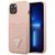 Guess GUHCP13SPSATPP iPhone 13 mini 5,4 "pink / pink hardcase SaffianoTriangle Logo Cardslot | Techbox