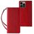 Magnet Strap Case for Samsung Galaxy S23+ Flip Wallet Mini Lanyard Stand red | Techbox