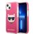 Etui Karl Lagerfeld Choupette Head na iPhone 13 mini - fuksjowy | Techbox