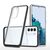 Clear 3in1 case for Samsung Galaxy S23+ silicone cover with frame black | Techbox