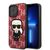 Karl Lagerfeld KLHCP13XPMNIKPI iPhone 13 Pro Max 6.7" hardcase red/red Monogram Ikonik Patch - Apple Cases - Cases - Techbox