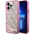 Guess GUHCP14XLC4PSGP iPhone 14 Pro Max 6.7" pink/pink hardcase Liquid Glitter 4G Transculent - Apple Cases - Cases - Techbox