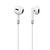 Joyroom JR-EW01 in-ear wired mini jack headphones with remote control - white | Techbox