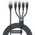 Joyroom Multi-Use Series S-A18 4in1 USB-A - USB-C / USB-C / Lightning / micro USB cable 1.2m - black | Techbox