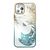 Luxury iPhone 14 Case with Kingxbar Phoenix Crystals - Gold and Blue | Techbox