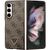 Guess Leather 4G Triangle Strass case for Samsung Galaxy Z Fold 5 - brown - Samsung Cases - Cases - Techbox