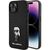 Karl Lagerfeld Fixed Glitter Ikonik Logo Metal Pin case for iPhone 15 - black - Apple Cases - Cases - Techbox