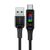 Acefast C7-04 USB-A USB-C 60W 1.2m cable with display - black - Cables & Adapters - Cables & Accessories - Techbox