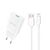 Dudao A4EU USB-A 2.1A wall charger - white + USB-A - Lightning cable | Techbox