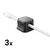 Joyroom JR-ZS368 magnetic cable organizer - black (3 pcs.)