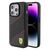 Ferrari Perforated Waves Metal Logo case for iPhone 15 Pro - black | Techbox