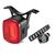 Rockbros Q2S LED Rear Bike Light with Smart Stop System + USB-C - USB-A Cable - Black - Smartphone Holders - Smartphones - Techbox