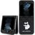 Karl Lagerfeld Saffiano Monogram Choupette Pin case for Samsung Galaxy Z Flip 5 - black - Samsung Cases - Cases - Techbox