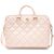 Guess Quilted 4G bag for a 16" laptop - pink