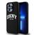 DKNY Liquid Silicone White Printed Logo MagSafe iPhone 15 Pro Case - Black | Techbox