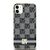 DKNY IML Checkered Mono Pattern &amp; Printed Stripes MagSafe Case for iPhone 11 / Xr - Black - Uncategorized Cases (2) - Cases - Techbox