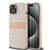 DKNY Leather Mono Stripe &amp; Metal Logo case for iPhone 15 / 14 / 13 - pink | Techbox