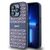 DKNY Leather Mono Stripe &amp; Metal Logo case for iPhone 15 Pro - blue - Apple Cases - Cases - Techbox