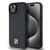 DKNY Leather Pattern Metal Logo MagSafe Case for iPhone 15/14/13 - Black | Techbox