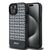 DKNY Leather Printed Pattern Metal Logo MagSafe Case for iPhone 15/14/13 - Black - Apple Cases - Cases - Techbox