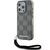 Karl Lagerfeld IML Mono KL Pattern &amp; Cord case for iPhone 15 Pro Max - black - Apple Cases - Cases - Techbox