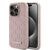Karl Lagerfeld Leather Monogram Metal Logo case for iPhone 15 Pro Max - pink | Techbox