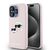 Karl Lagerfeld Silicone Karl&amp;Choupette MagSafe case for iPhone 15 Pro Max - pink - Apple Cases - Cases - Techbox